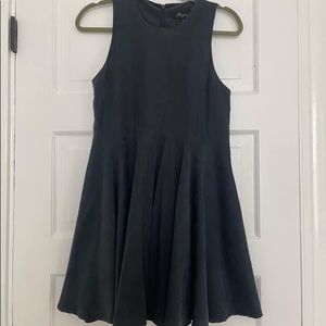 Navy Blue Suede Dress